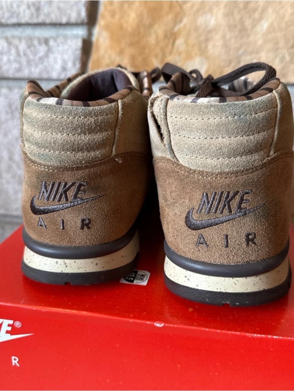 Nike Mens Air Trainer 1 DV6998-200 Brown Shoes Sneakers Size 10.5 Shima Shima